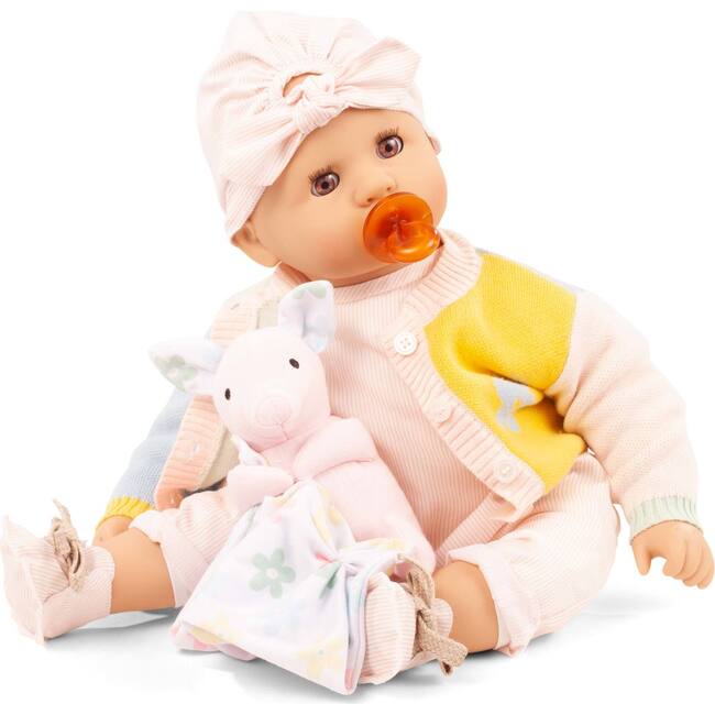 Cookie 19" Baby Doll with Colorful Outfit Stuffed Animal and Sleepy Brown Eyes