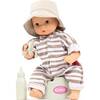 Aquini Girl Urban Stripes 13" Baby Doll Waterproof with Potty and Accessories - Dolls - 3 - thumbnail