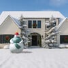 Snowman Inflatable - Outdoor Decor - 2 - thumbnail