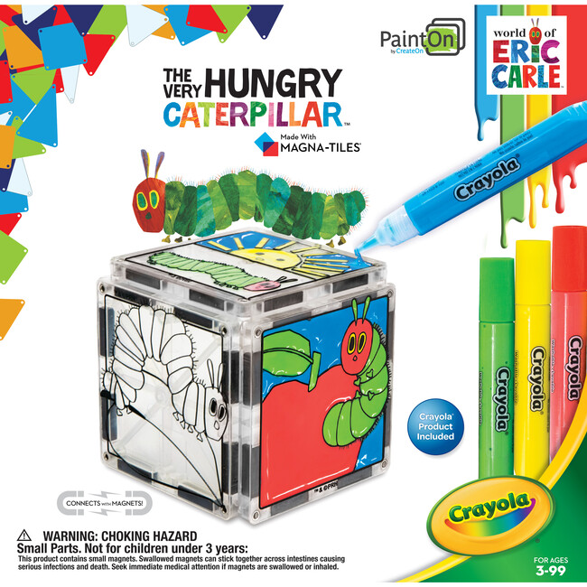 PaintOn Very Hungry Caterpillar Magna-Tiles Structure Set - Activities - 1