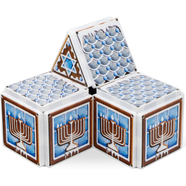 Hanukkah Gingerbread House - Magnetic Tiles - 3