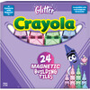 Crayola Glitter Magnetic Tiles 24 Piece Set - Magnetic Tiles - 2