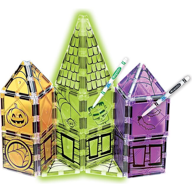 Crayola Halloween GLOW Doodle Magnetic Tile Set - Magnetic Tiles - 2
