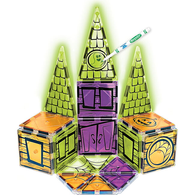 Crayola Halloween GLOW Doodle Magnetic Tile Set - Magnetic Tiles - 3