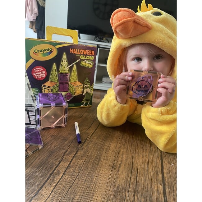 Crayola Halloween GLOW Doodle Magnetic Tile Set - Magnetic Tiles - 7