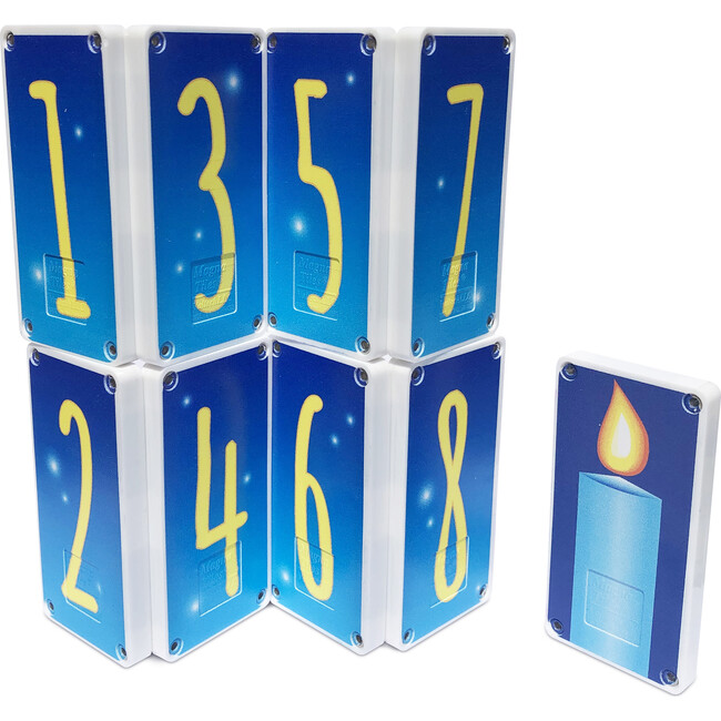 Hanukkah Menorah Magna-Tiles Structure Set - Magnetic Tiles - 3