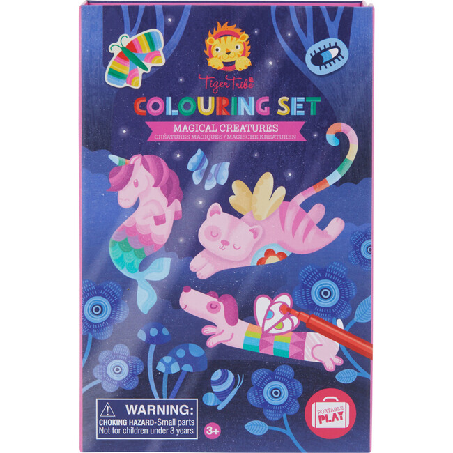 Tiger Tribe: Coloring Set - Magical Creatures Activity Set w/ Stickers