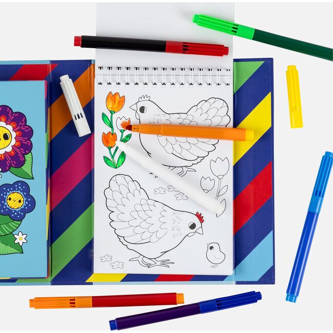 Tiger Tribe: Color Change Coloring Set - Garden Friends Activity Set