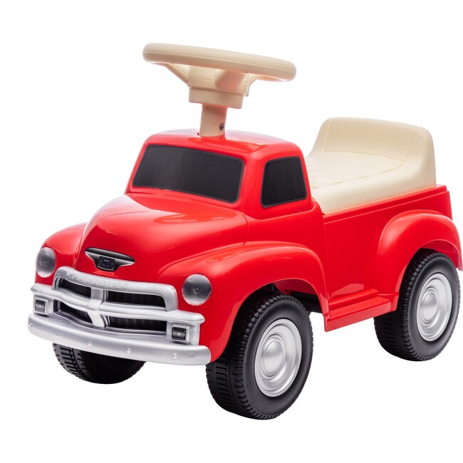 Chevrolet 3100 Vintage Push Car for Toddlers (Red)
