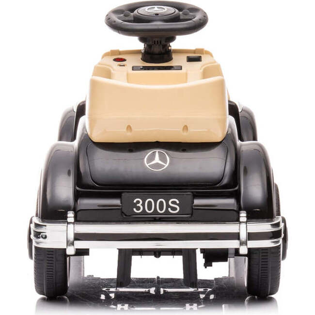 6V Mercedes Benz 300S 1 Seater Mini Ride-On Car for Kids (Black) - Ride-Ons - 3