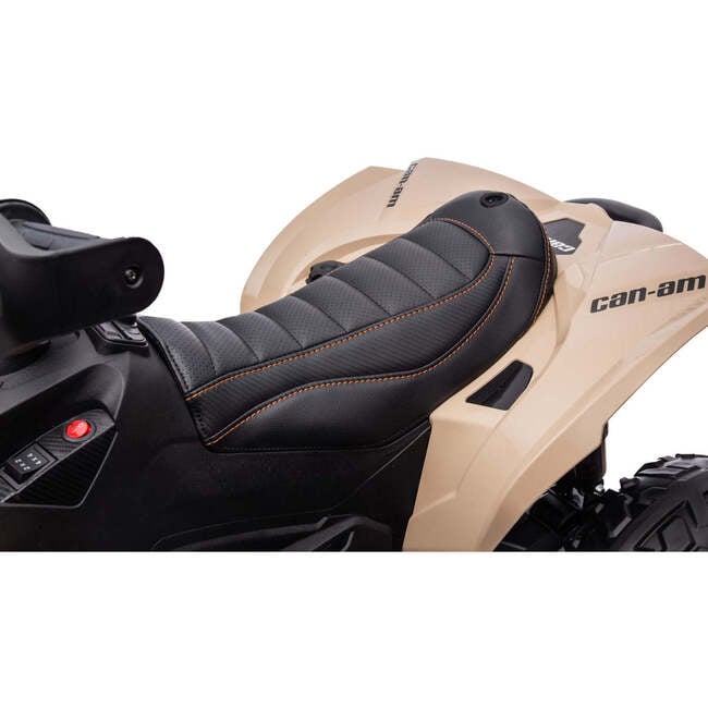 24V Can Am Renegade 1-Seater Kids ATV (Khaki) - Ride-Ons - 4