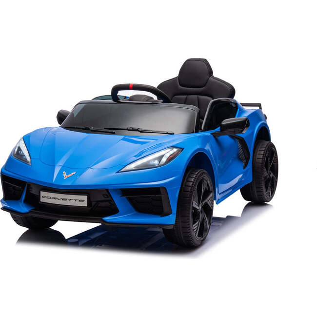 12V Chevrolet Corvette C8 1-Seater Kids Ride-On Car (Blue)