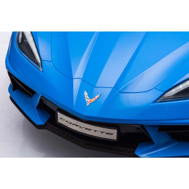 12V Chevrolet Corvette C8 1-Seater Kids Ride-On Car (Blue) - Ride-Ons - 5