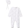 Bow Print Onesie White - Mixed Apparel Set - 1 - thumbnail