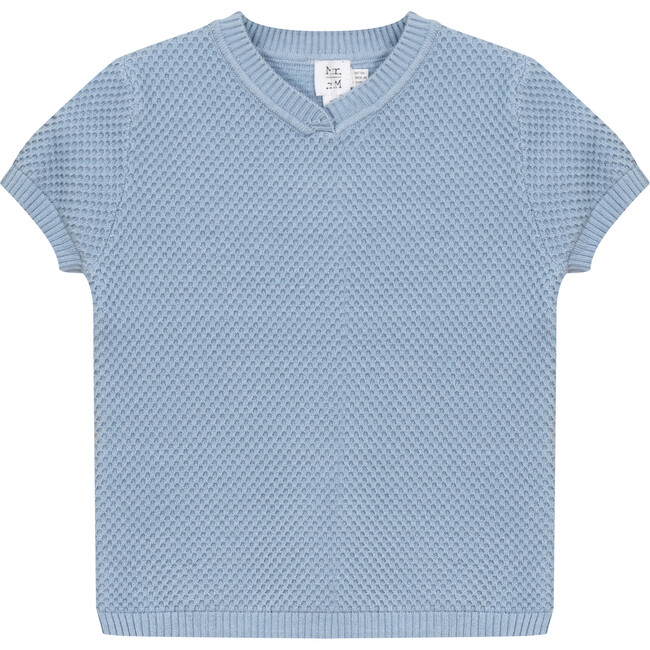 Textured Knit Sweater Sky