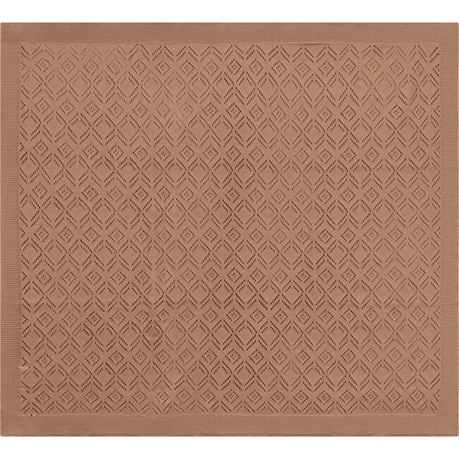 Pointelle Knit Blanket Maple Sugar