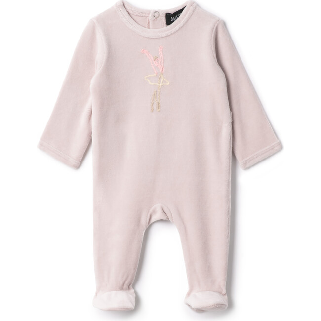 Ballerina Embroidered Onesie Primrose