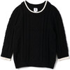 Cable Knit Sweater Black - Sweaters - 1 - thumbnail