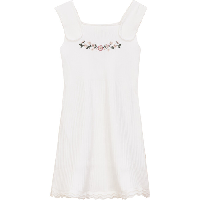 Rib Knit Jumper Off White