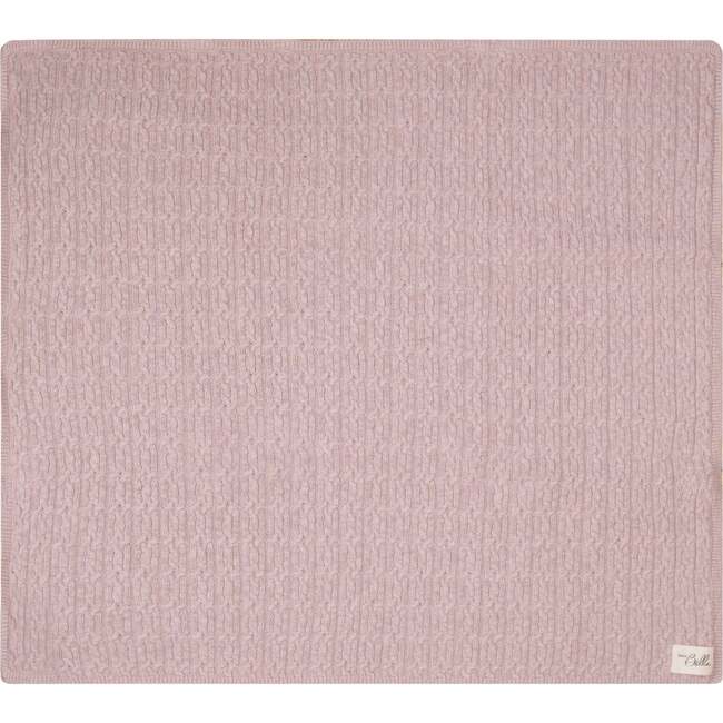 Mix Cable Knit Blanket Pink Mix