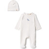 Checkered Bird Applique Onesie White - Mixed Apparel Set - 1 - thumbnail