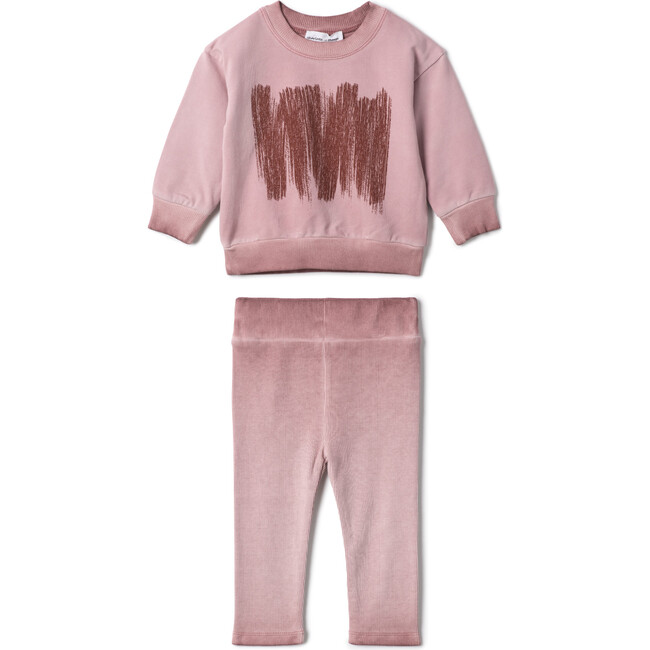 Painted Print Set Rose