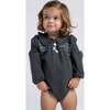 Herringbone Stretch Bubble Grey - Rompers - 2
