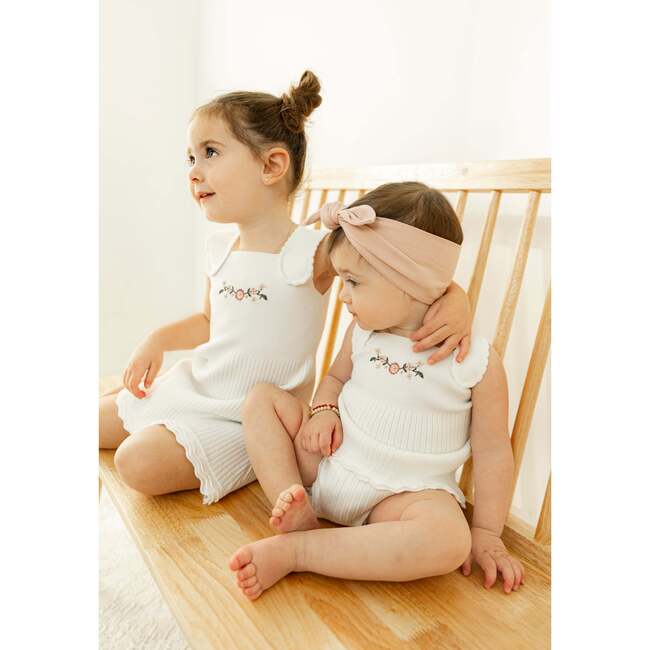 Rib Knit Jumper Off White - Dresses - 3