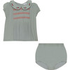 Woven Pleated 2Pc Set Jade - Mixed Apparel Set - 1 - thumbnail