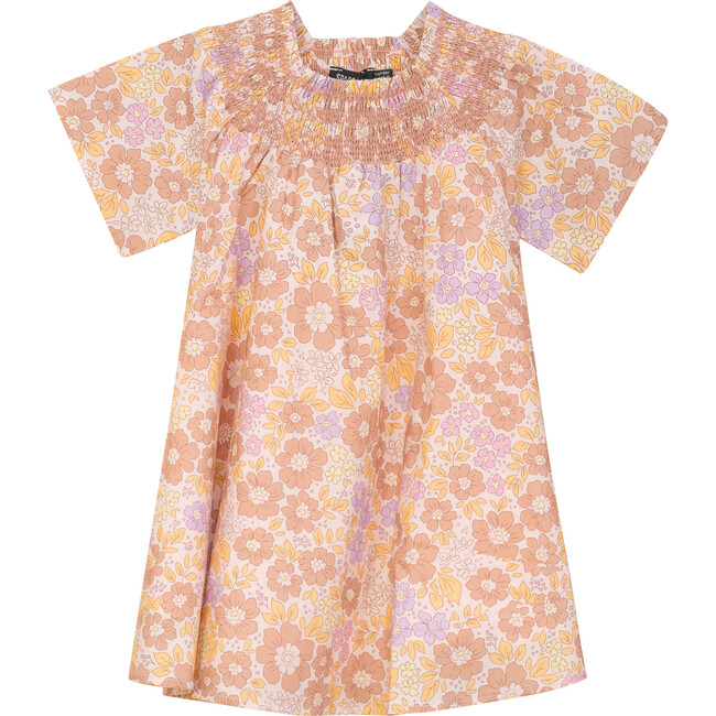 Floral Print Woven Dress Pink