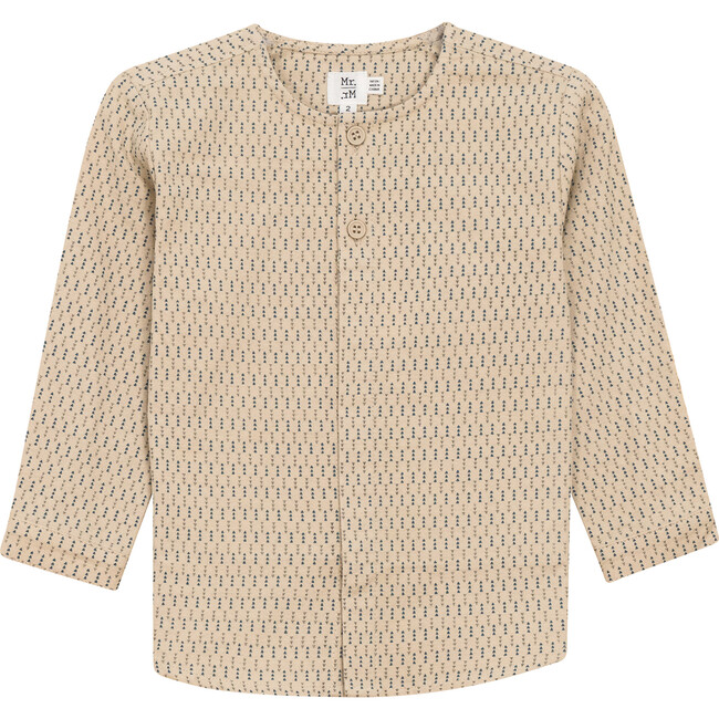 Woven Button Down Shirt Beige