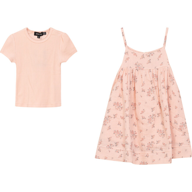 Floral Print Jumper Set Pink