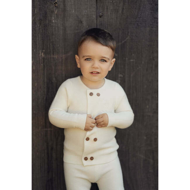 Crest Knitted 2Pc Set Dark Blue Grey