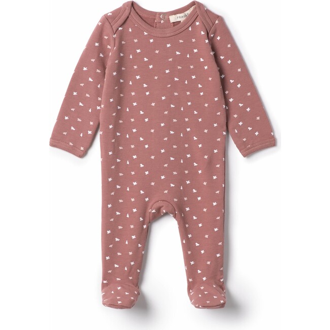 Bird Print Onesie Rosette