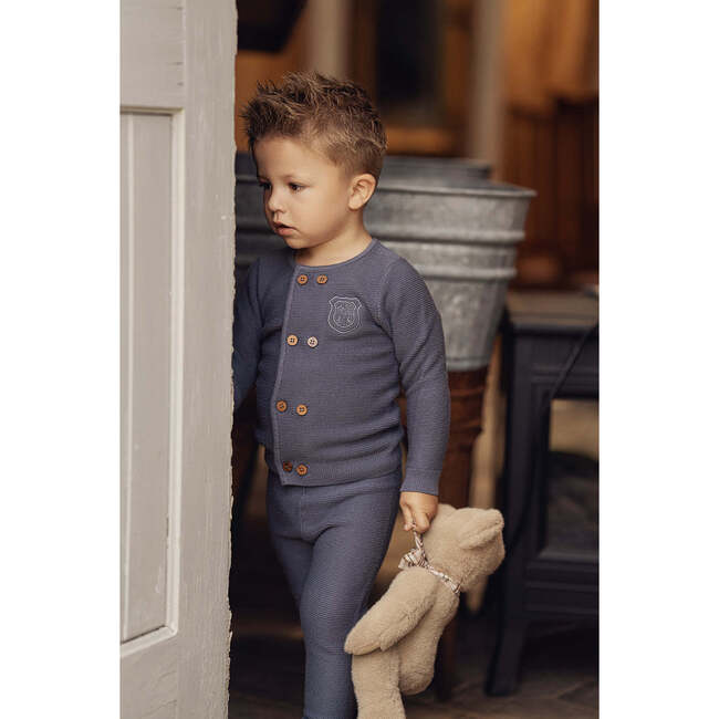 Crest Knitted 2Pc Set Dark Blue Grey - Mixed Apparel Set - 4