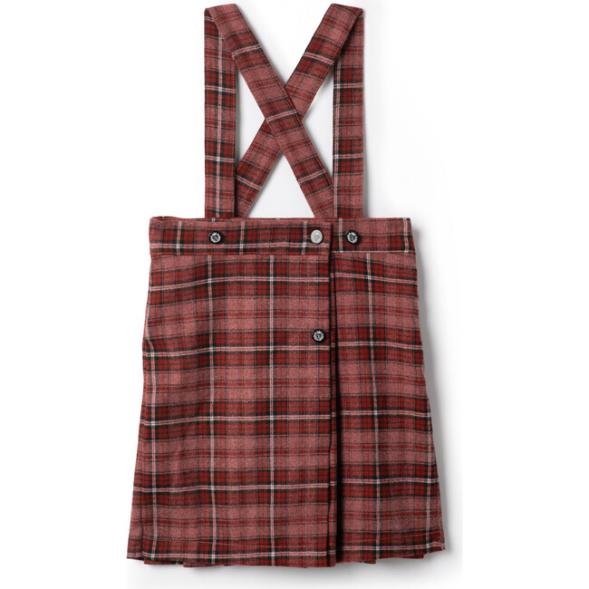 Plaid Skirt Burgundy