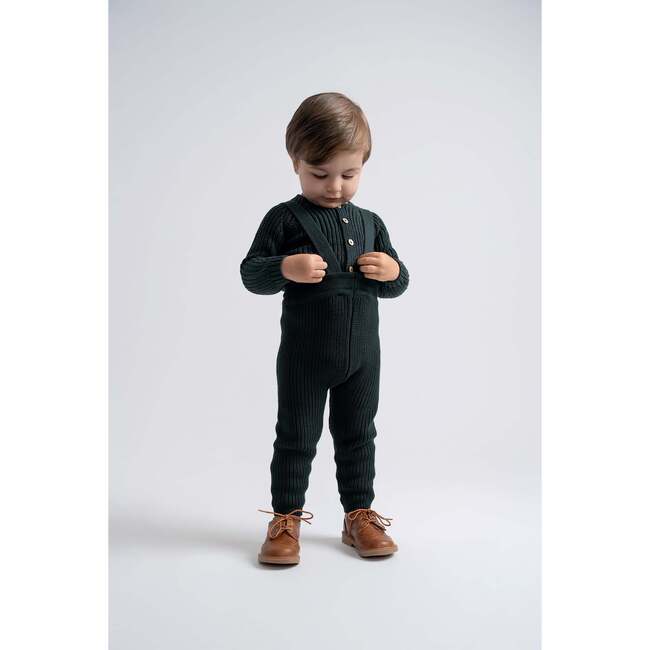 Overall Rib Knit Set Forest