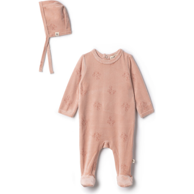Rattle Print Onesie Pink