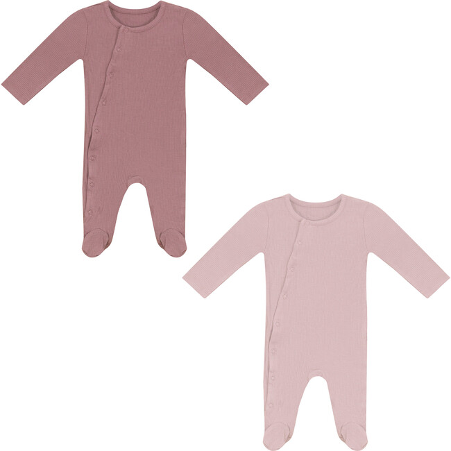 Rib Assorted Onesie Set Assorted Pink