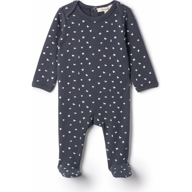 Bird Print Onesie Navy