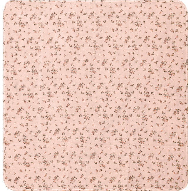 Floral Print Gauze Swaddle Pink