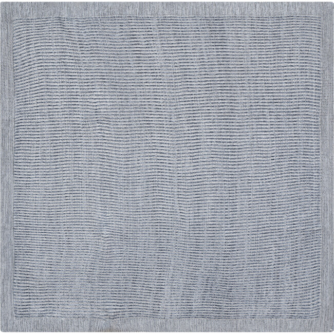 Knit Stitch Blanket Denim