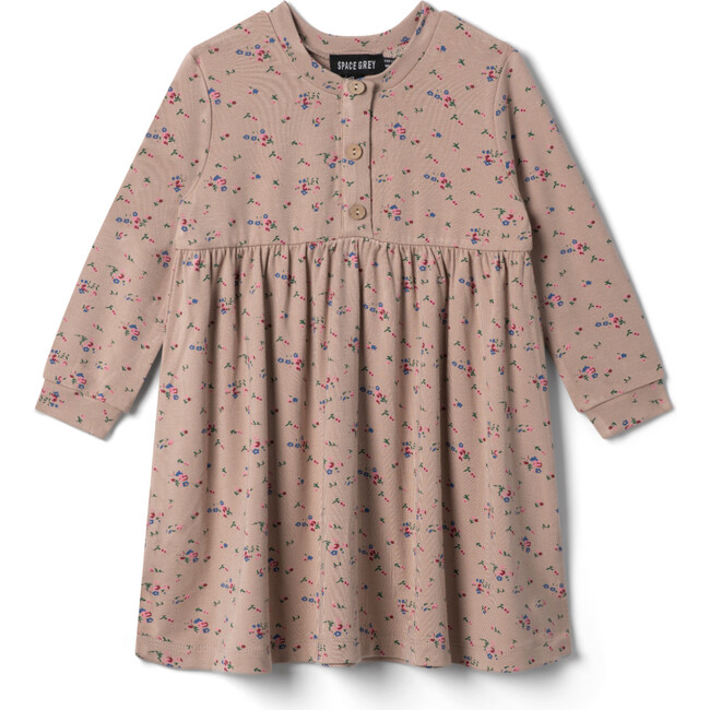 Floral Printed Dress Beige