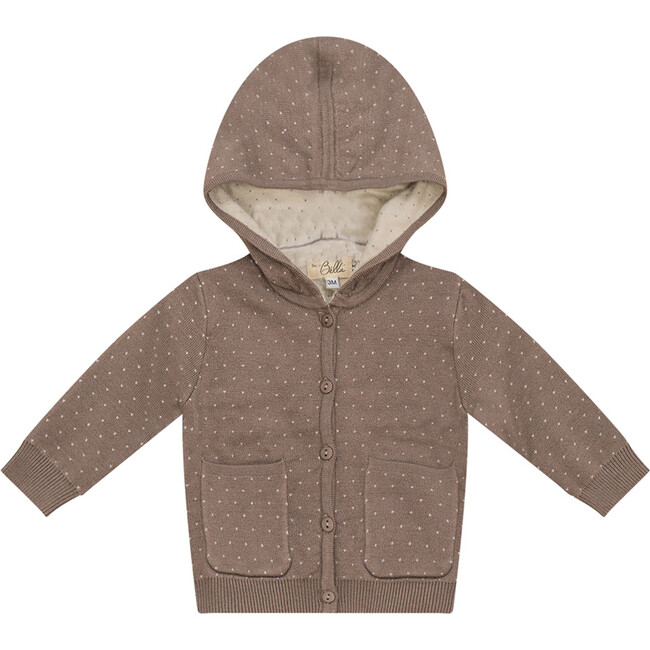 Knitted Jacket Mink/Dark Almond