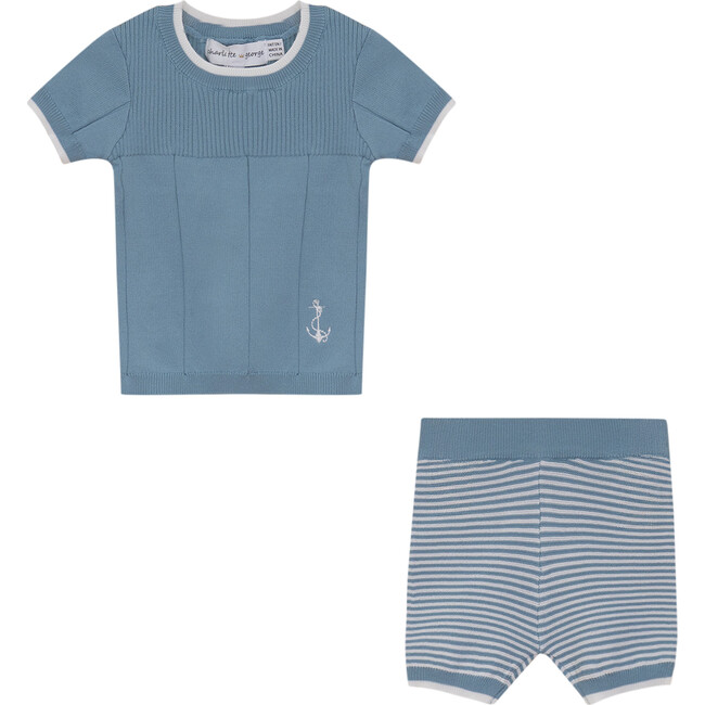 Anchor Embroidered Set Seabrook