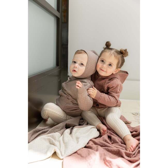 Knitted Jacket Mink/Dark Almond