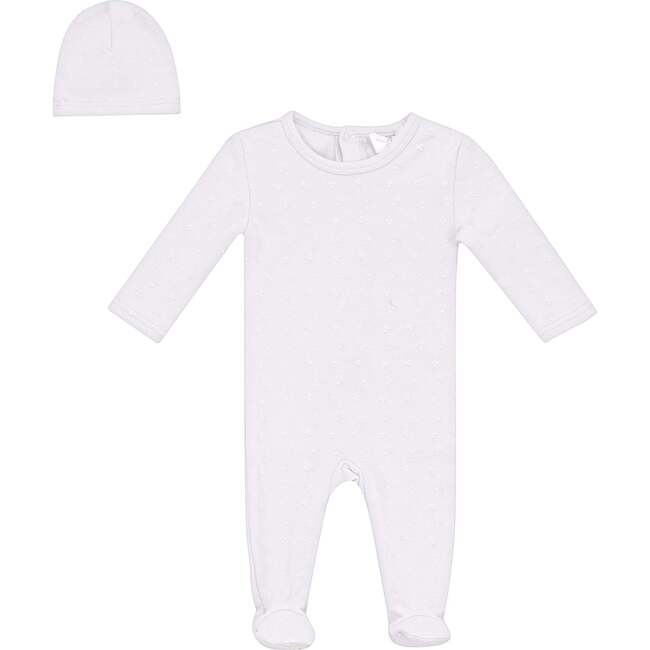 Puff Print Onesie White