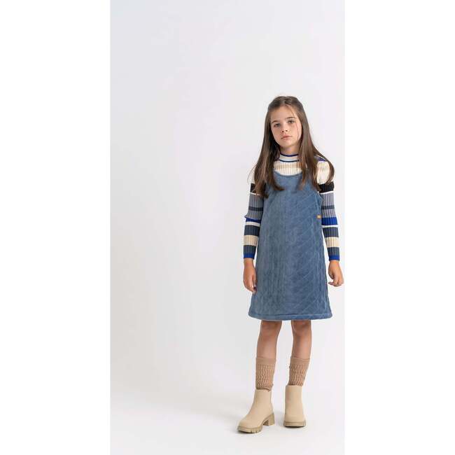 Quilted Velour Jumper Denim