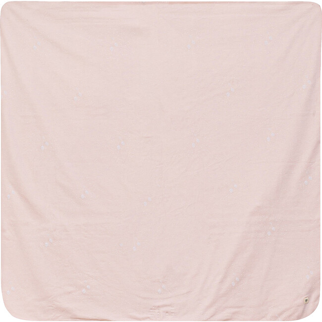 Strawberry and Dot Print Blanket Powder Pink