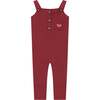 Crest Embroidery Knit Overall Dark Grey - Rompers - 2 - thumbnail